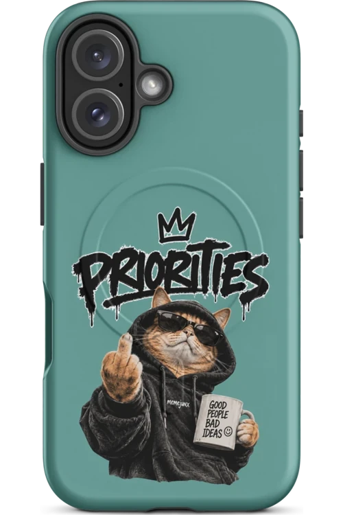 Cat With Priorities Attitude - Phone Case