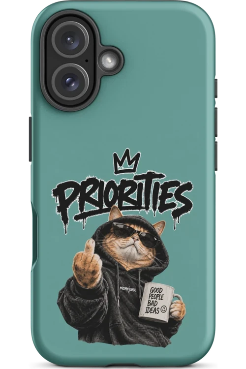 Cat With Priorities Attitude - Phone Case