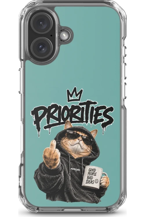 Cat With Priorities Attitude - Phone Case