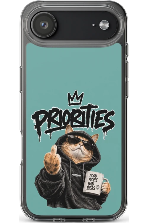 Cat With Priorities Attitude - Phone Case