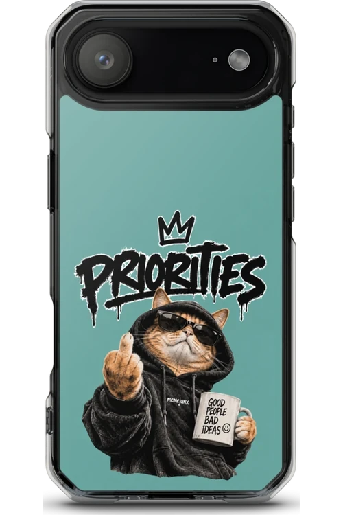 Cat With Priorities Attitude - Phone Case