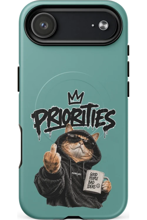 Cat With Priorities Attitude - Phone Case