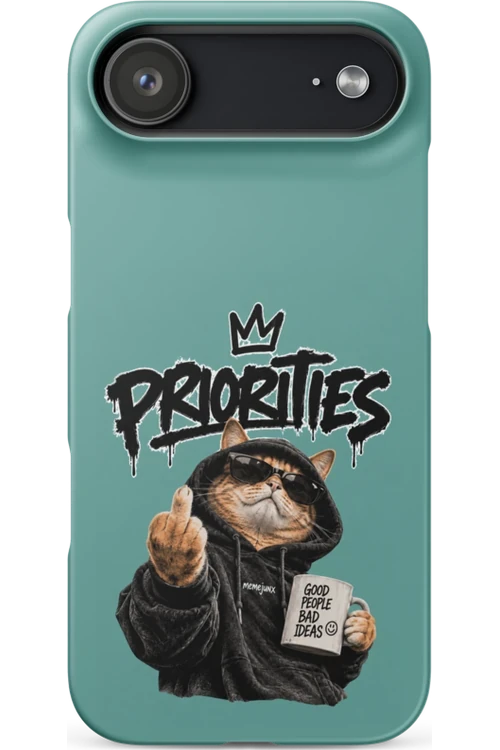 Cat With Priorities Attitude - Phone Case