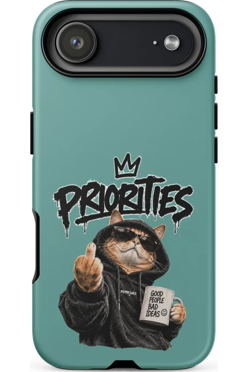 Cat With Priorities Attitude - Phone Case