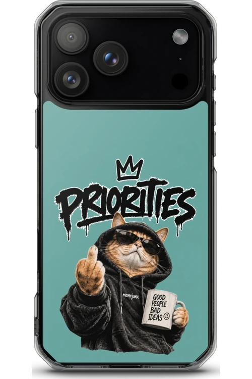 Cat With Priorities Attitude - Phone Case
