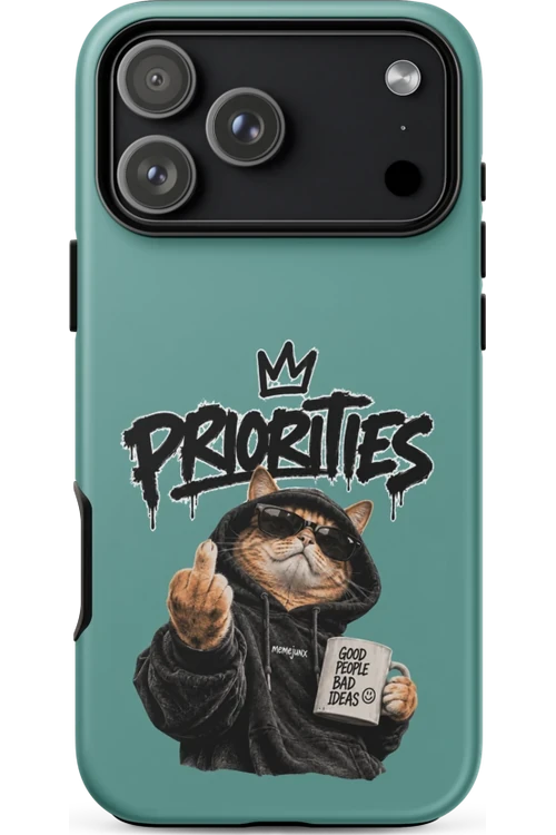 Cat With Priorities Attitude - Phone Case