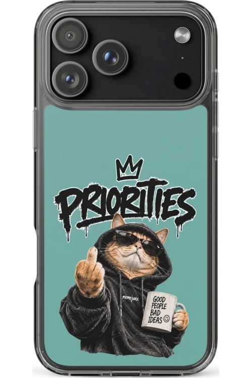 Cat With Priorities Attitude - Phone Case