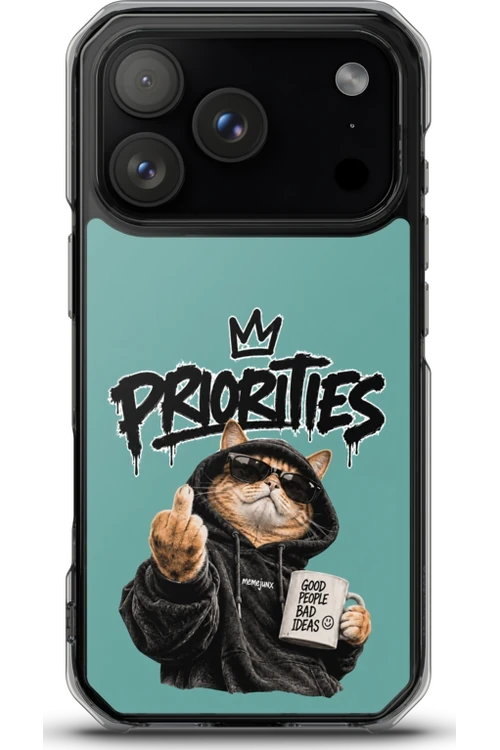 Cat With Priorities Attitude - Phone Case