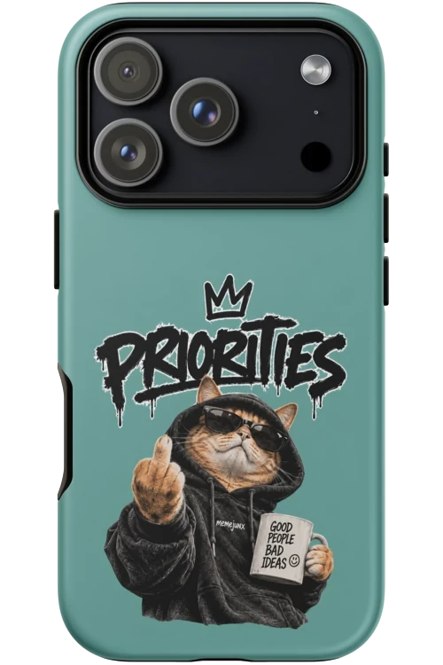 Cat With Priorities Attitude - Phone Case