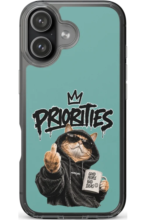 Cat With Priorities Attitude - Phone Case