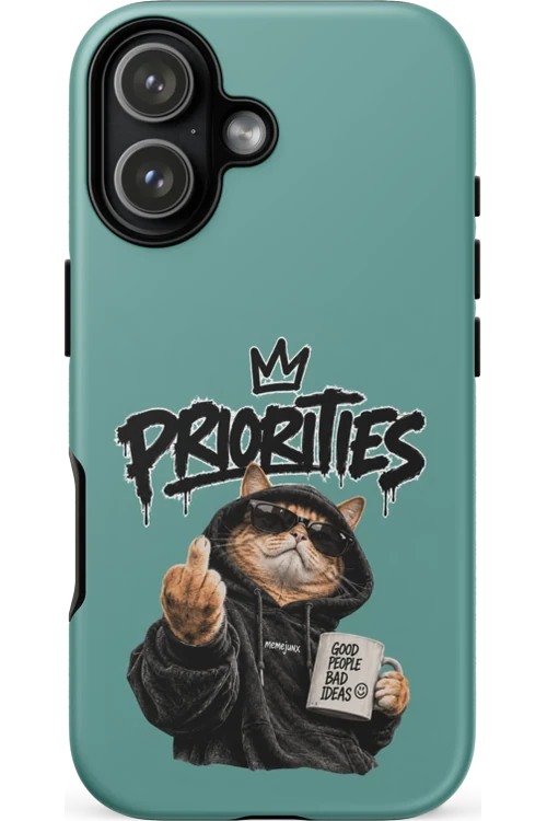 Cat With Priorities Attitude - Phone Case