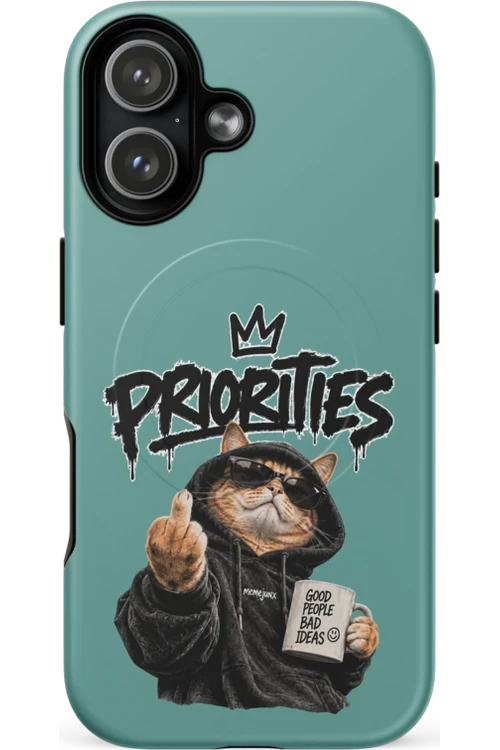 Cat With Priorities Attitude - Phone Case
