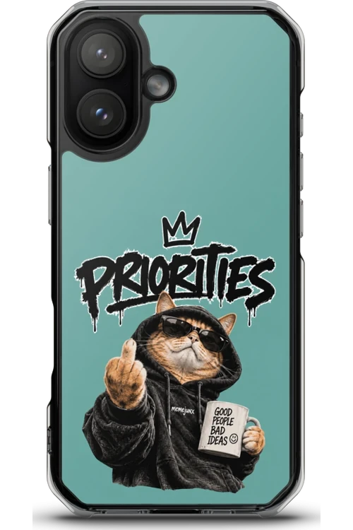 Cat With Priorities Attitude - Phone Case
