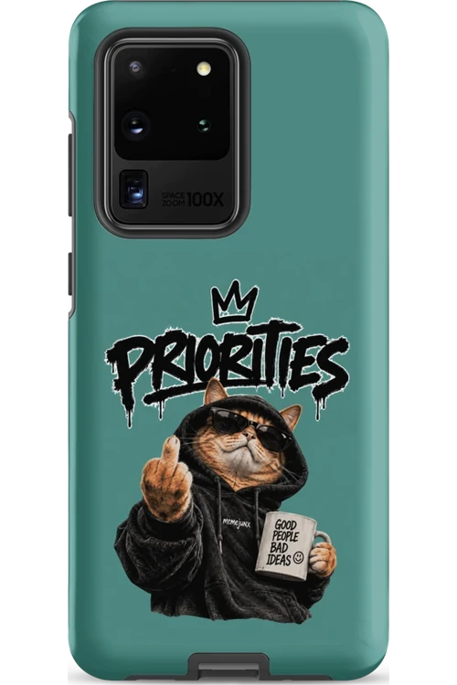 Cat With Priorities Attitude - Phone Case