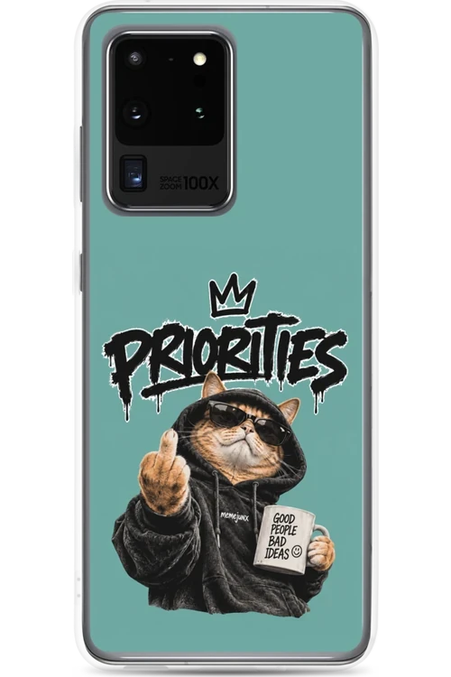 Cat With Priorities Attitude - Phone Case