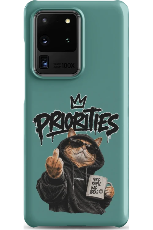 Cat With Priorities Attitude - Phone Case
