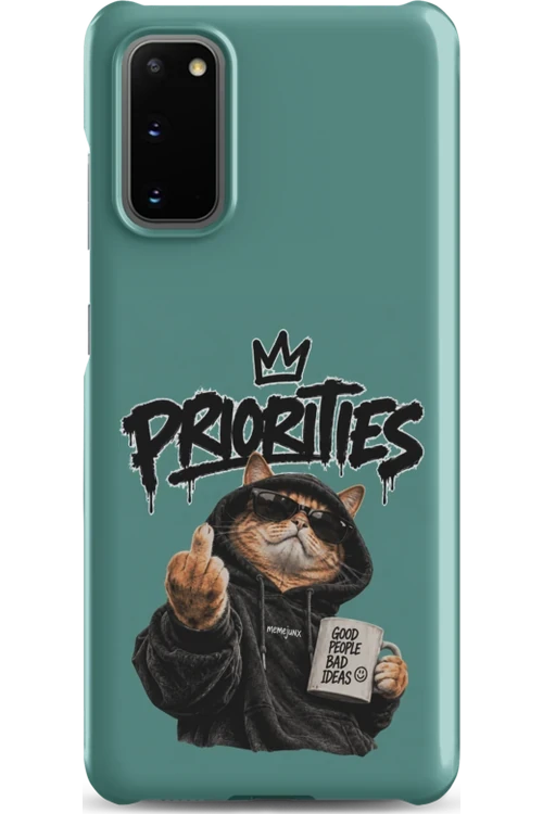 Cat With Priorities Attitude - Phone Case