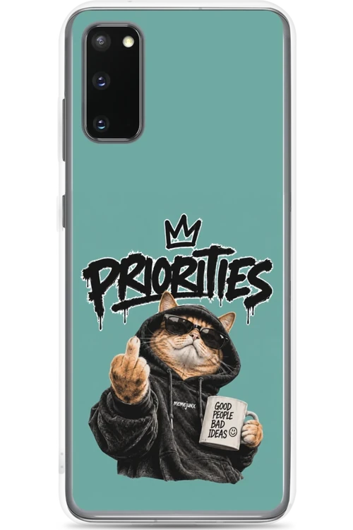 Cat With Priorities Attitude - Phone Case