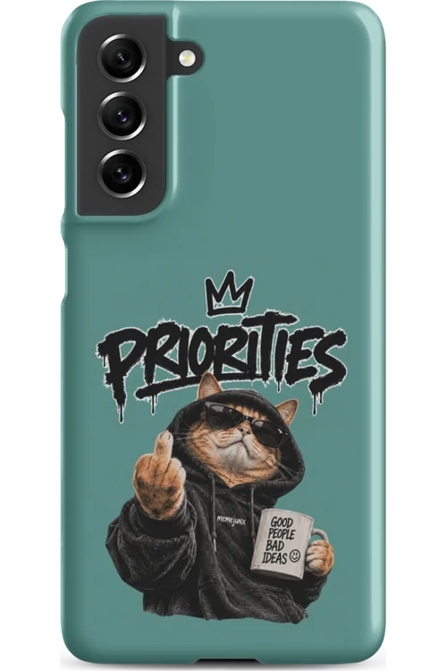 Cat With Priorities Attitude - Phone Case
