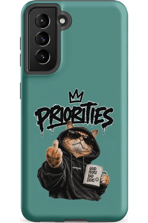 Cat With Priorities Attitude - Phone Case