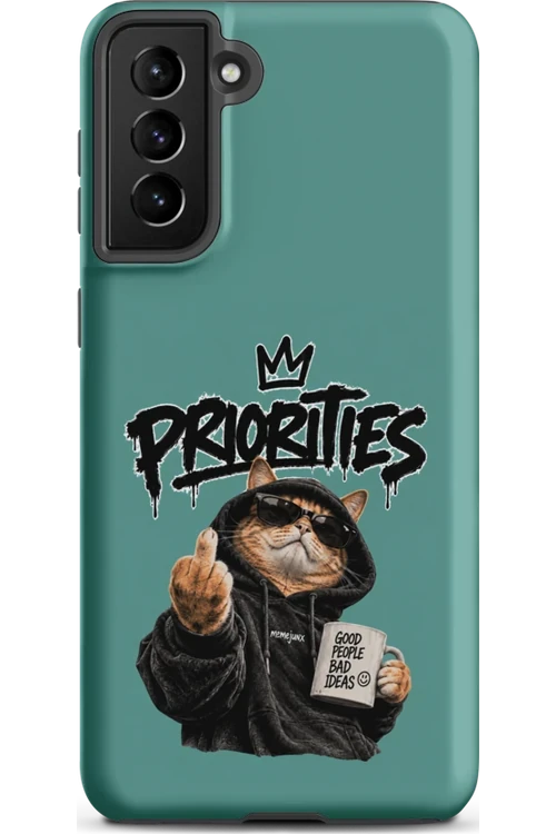 Cat With Priorities Attitude - Phone Case
