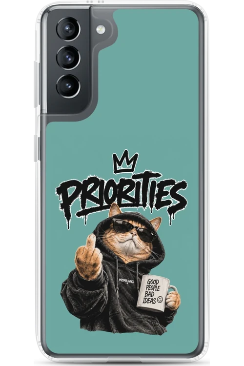 Cat With Priorities Attitude - Phone Case