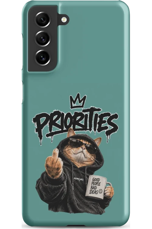Cat With Priorities Attitude - Phone Case
