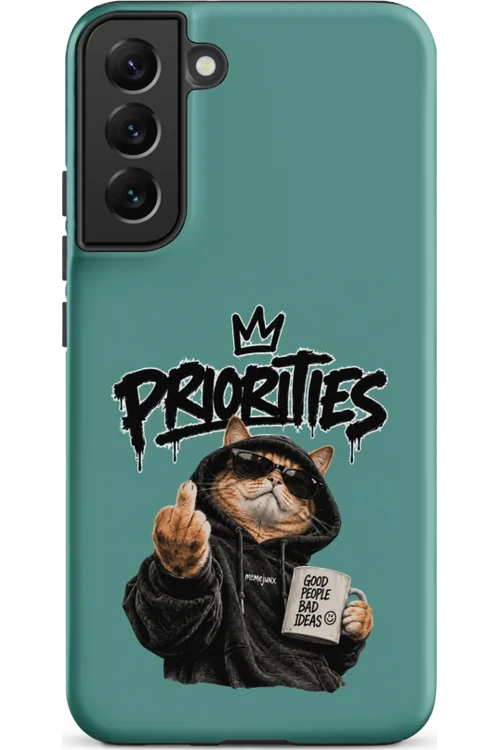 Cat With Priorities Attitude - Phone Case