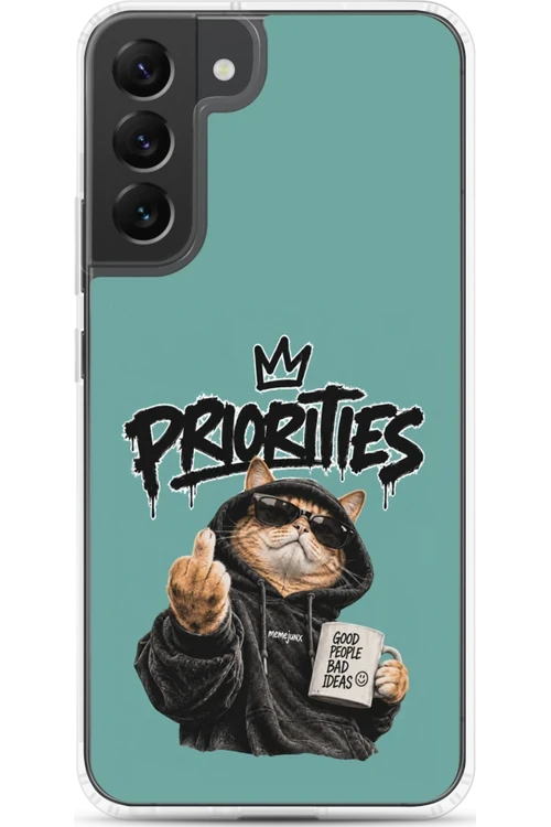 Cat With Priorities Attitude - Phone Case