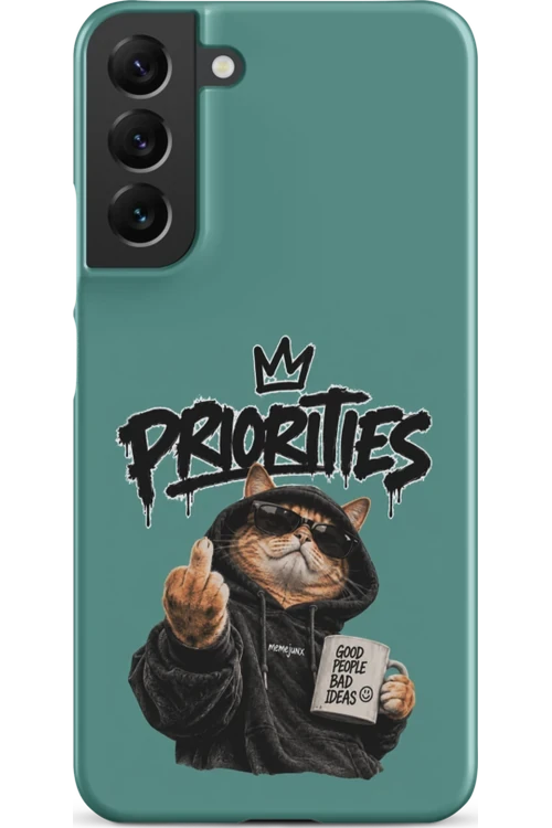 Cat With Priorities Attitude - Phone Case
