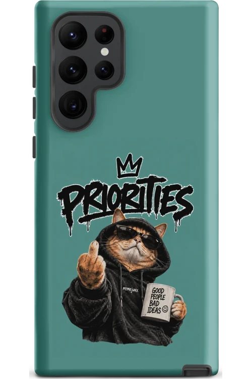 Cat With Priorities Attitude - Phone Case