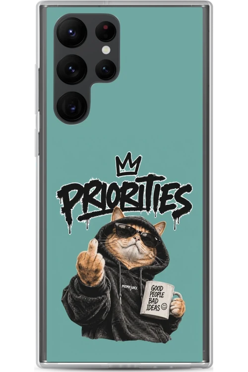Cat With Priorities Attitude - Phone Case