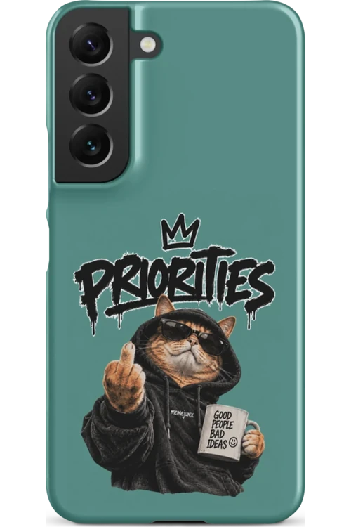 Cat With Priorities Attitude - Phone Case