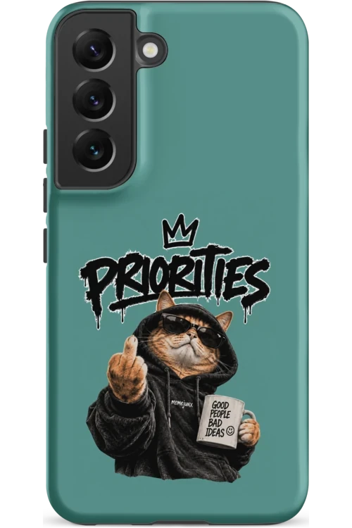 Cat With Priorities Attitude - Phone Case