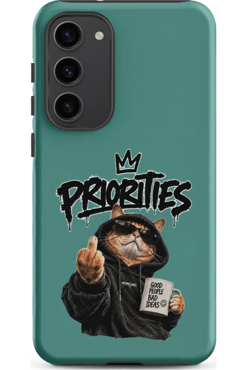 Cat With Priorities Attitude - Phone Case