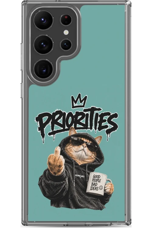Cat With Priorities Attitude - Phone Case