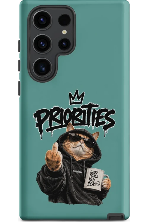 Cat With Priorities Attitude - Phone Case