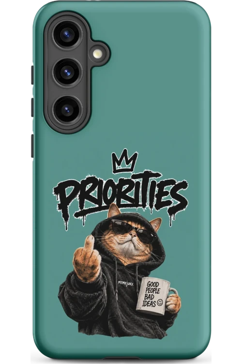 Cat With Priorities Attitude - Phone Case