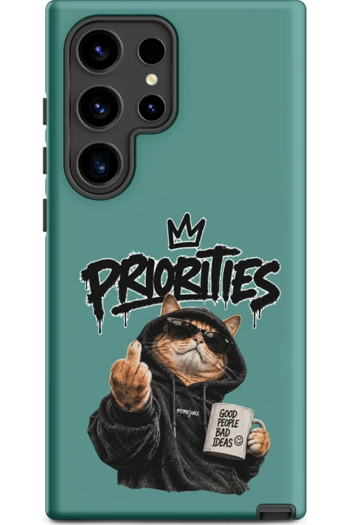 Cat With Priorities Attitude - Phone Case