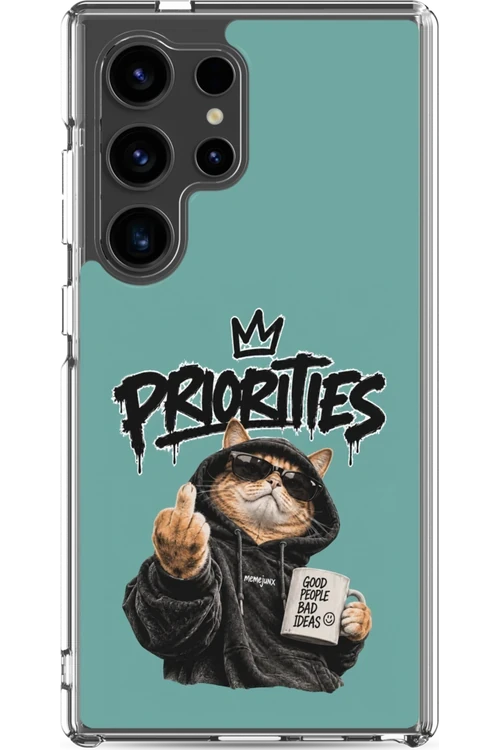 Cat With Priorities Attitude - Phone Case