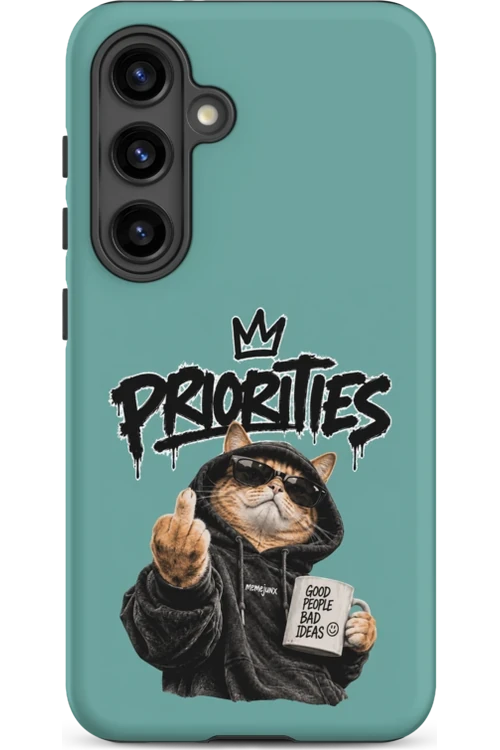 Cat With Priorities Attitude - Phone Case