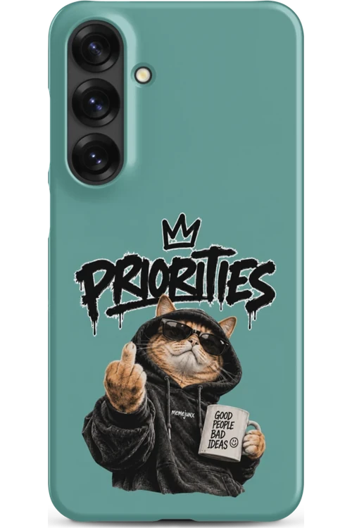 Cat With Priorities Attitude - Phone Case