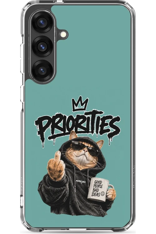 Cat With Priorities Attitude - Phone Case
