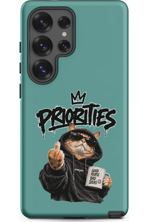 Cat With Priorities Attitude - Phone Case
