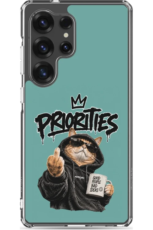Cat With Priorities Attitude - Phone Case