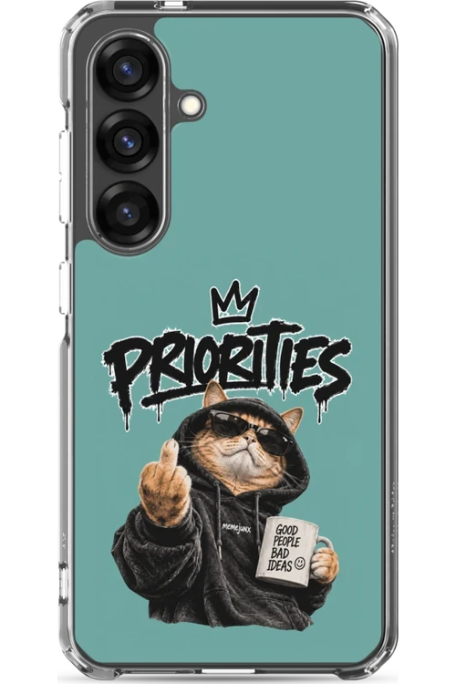 Cat With Priorities Attitude - Phone Case