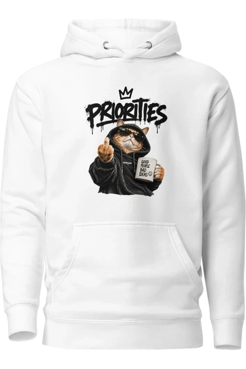 Cat With Priorities Attitude - Apparel